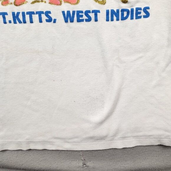Vintage Single Stitch St.Kitts West Indies XL T-Shirt - Picture 7 of 9